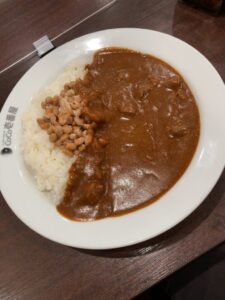 カレーハウスCoCo壱番屋 10辛 ビーフカレー 納豆カレー カレーライス