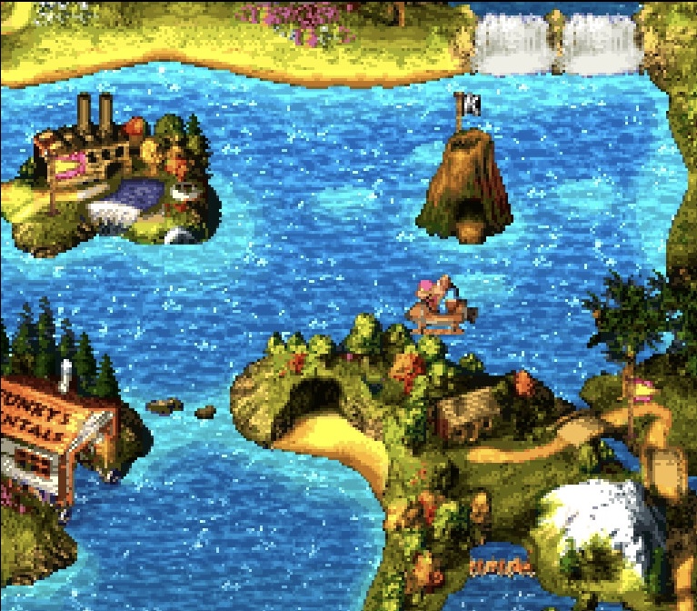スーパードンキーコング3 謎のクレミス島 スーパーファミコン マップ