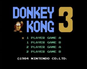 ファミリーコンピュータ ドンキーコング3 タイトル