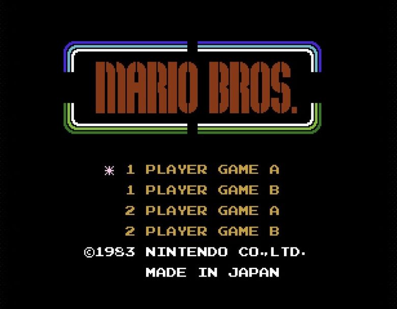 ファミリーコンピュータ マリオブラザーズ タイトル
